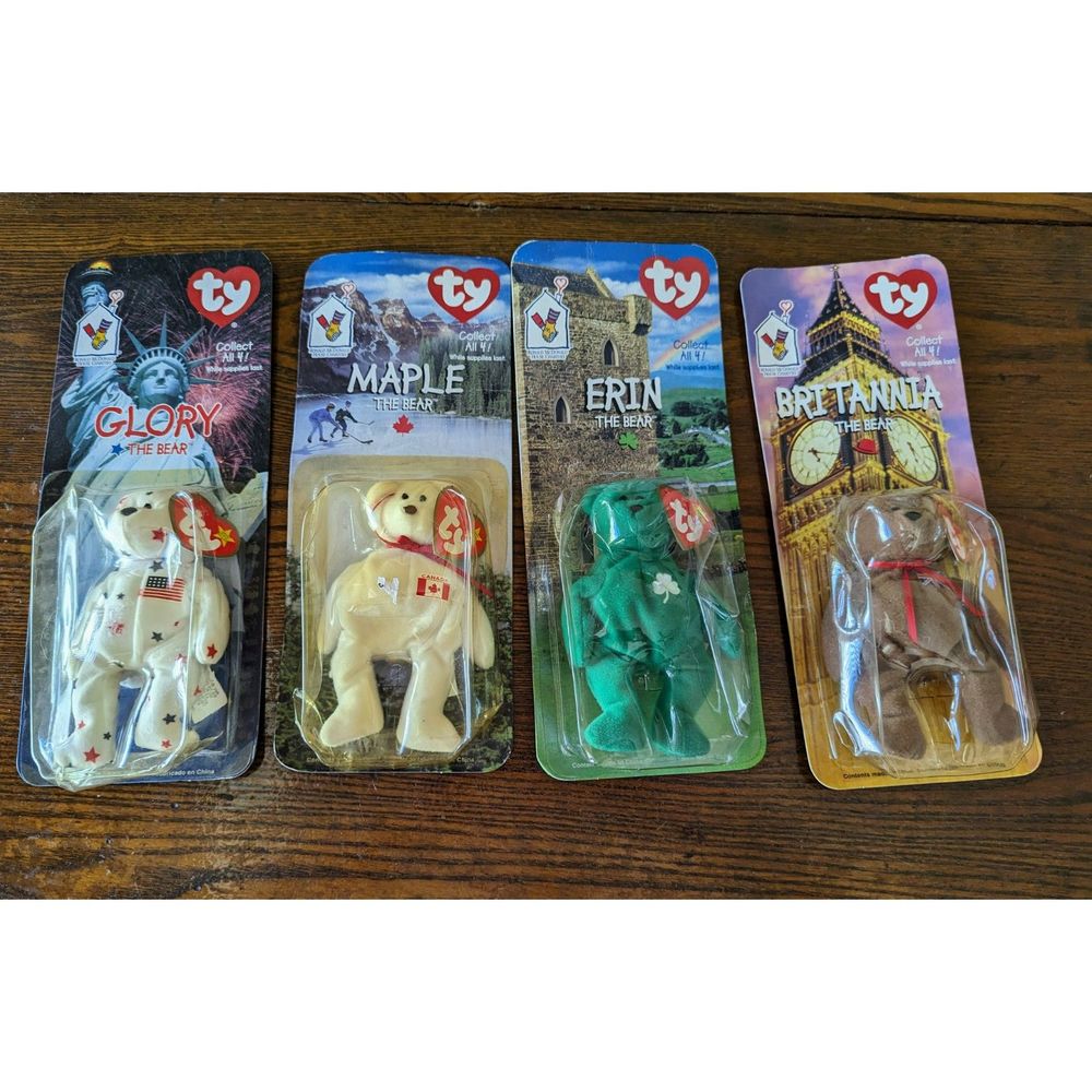TY Bears Rare 1999 Ronald McDonald House Collection NEW Sealed Lot of 4